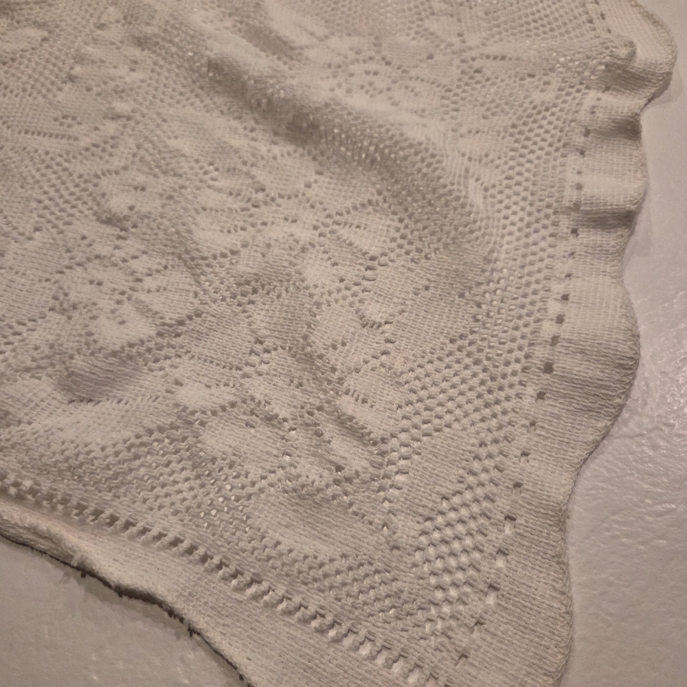 Ivory Crochet Table Cover